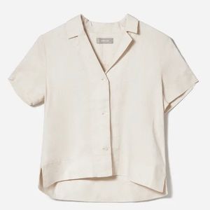 Everlane Linen Notch Shirt EUC